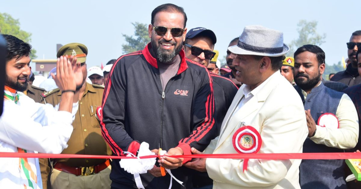 Cricket Academy of Pathans (CAP)’s 32nd centre launched by Yusuf Pathan in Malihabad (Uttar Pradesh)